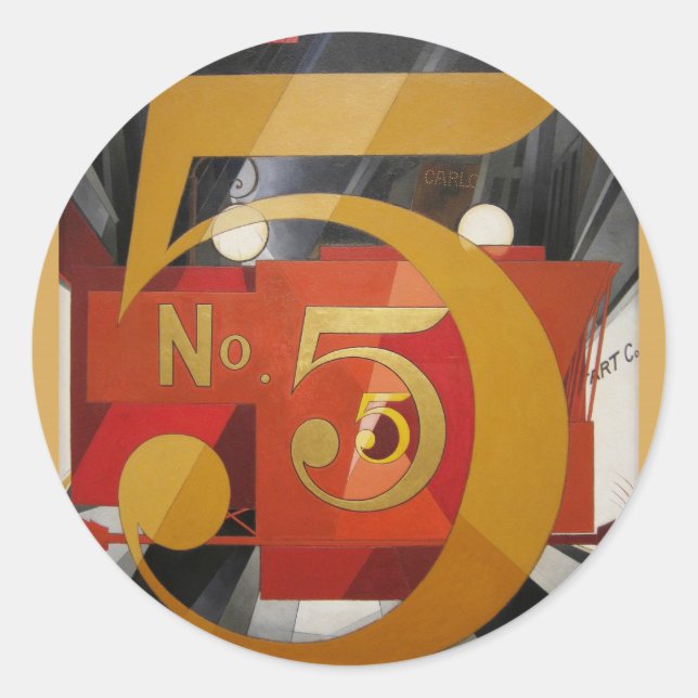 Sticker Rond Figure de Cudern Art moderne (Devant)