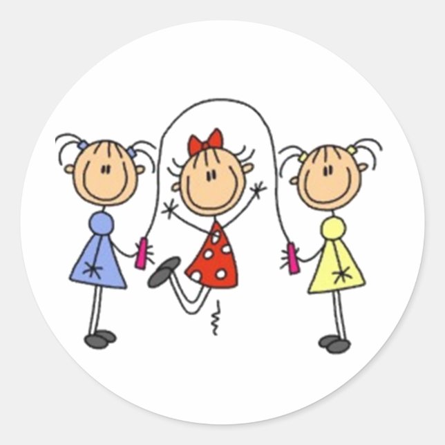 Sticker Rond Figure de la tige de saut (Devant)