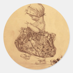 Sticker Rond Fil d'Utopie