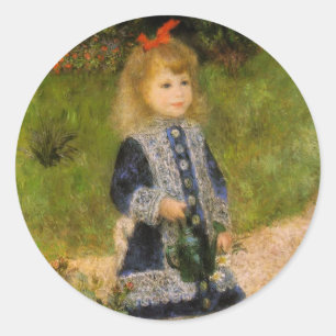 Sticker Rond Fille avec arrosage