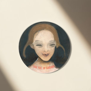 Sticker Rond Fille souriante, Helene Schjerfbeck