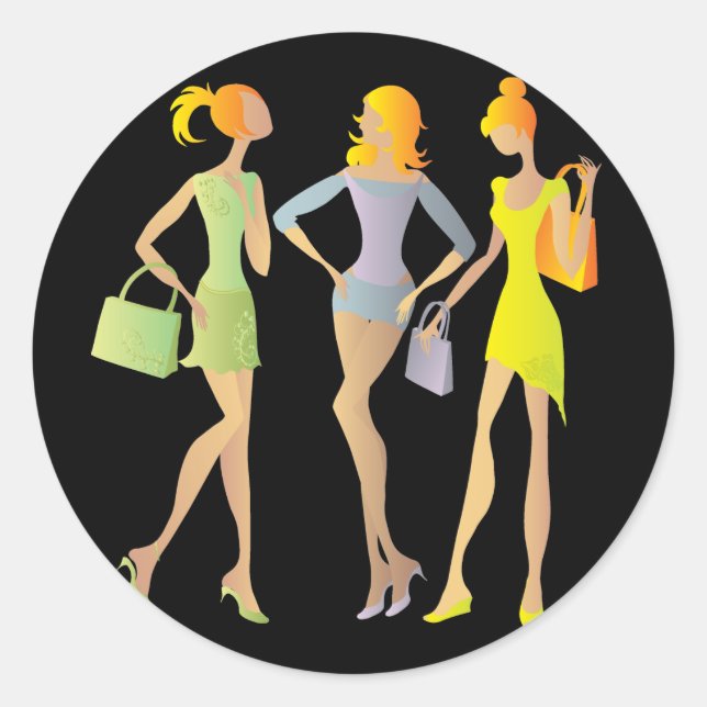 Sticker Rond filles (Devant)