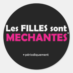 Sticker Rond Filles