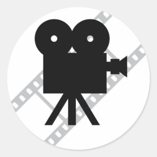 Sticker Rond film de cinéma hollywood