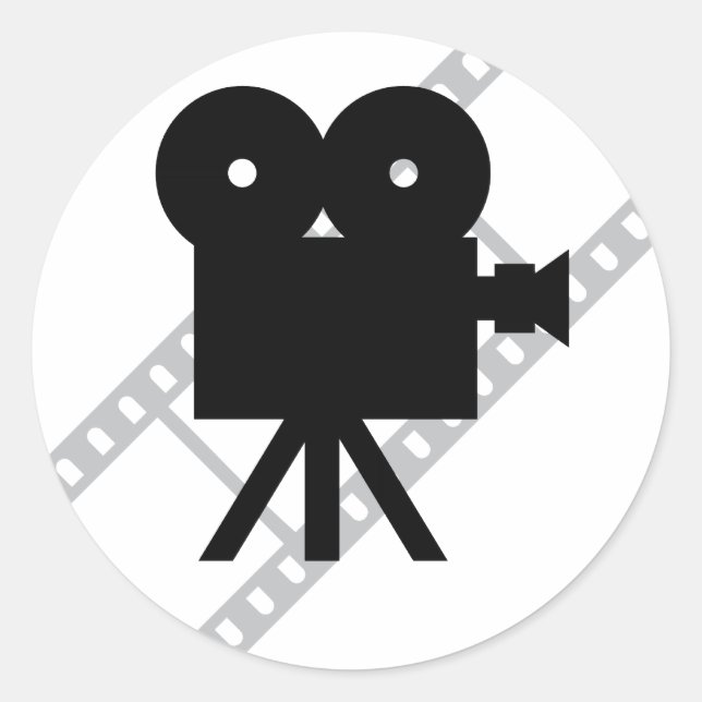 Sticker Rond film de cinéma hollywood (Devant)
