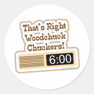 Sticker Rond Film Groundhog