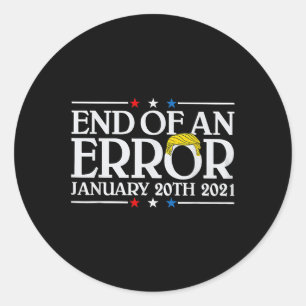 Sticker Rond Fin D'Une Erreur 20 Janvier 2021