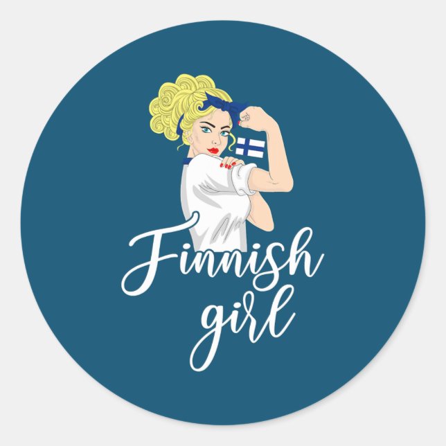 Sticker Rond Finland (Devant)