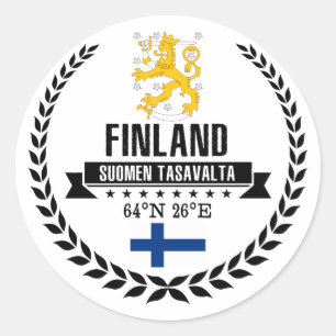 Sticker Rond Finlande