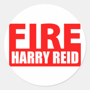 Sticker Rond Fire Harry Reid