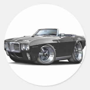 Sticker Rond Firebird Black Convertible 1969