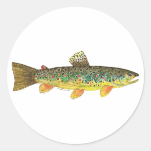 Sticker Rond Fishing