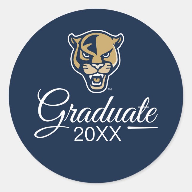 Sticker Rond FIU Panthers Graduation (Devant)