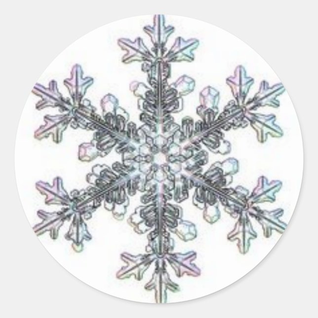 Sticker Rond Flacon de neige (Devant)