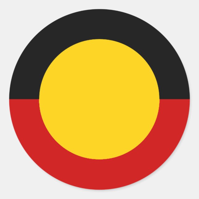 Sticker Rond Flag d'Australie (Devant)