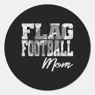 Sticker Rond Flag Football Maman