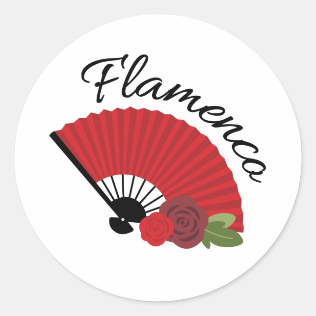 Sticker Rond Flamenco (Devant)