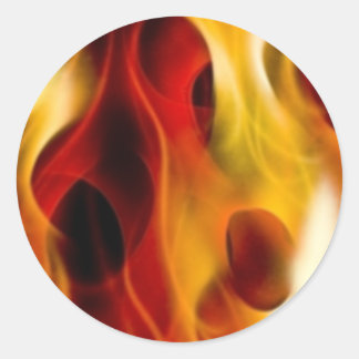 Sticker Rond Flames
