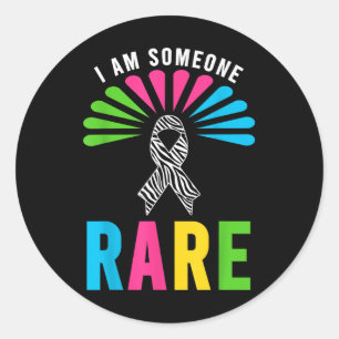 Sticker Rond Flamme Rare Day 2025 Chemise - Je Suis Rare Maladi
