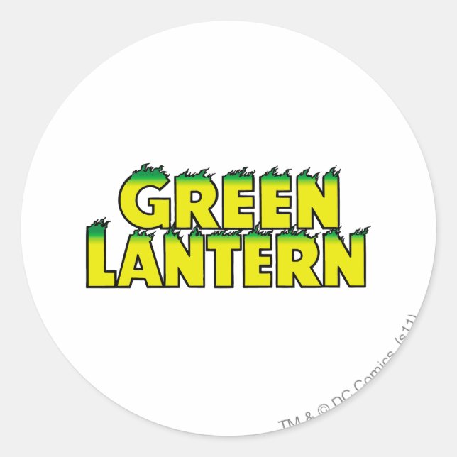 Sticker Rond Flammes du logo jaune (Devant)