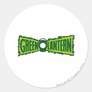 Sticker Rond Flammes du logo vert