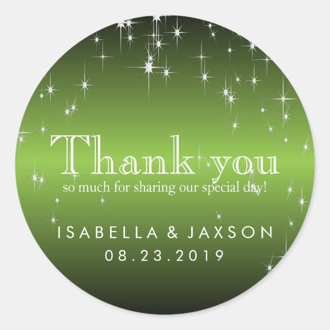 Sticker Rond Flammes en métal vert citron (Devant)