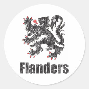 Sticker Rond Flandre vintage