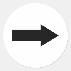 Sticker Rond Flèche