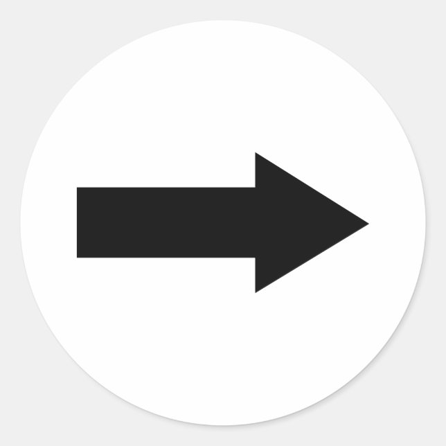 Sticker Rond Flèche (Devant)