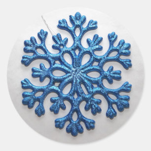 Sticker Rond Flèche de neige