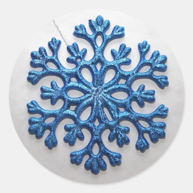 Sticker Rond Flèche de neige (Devant)