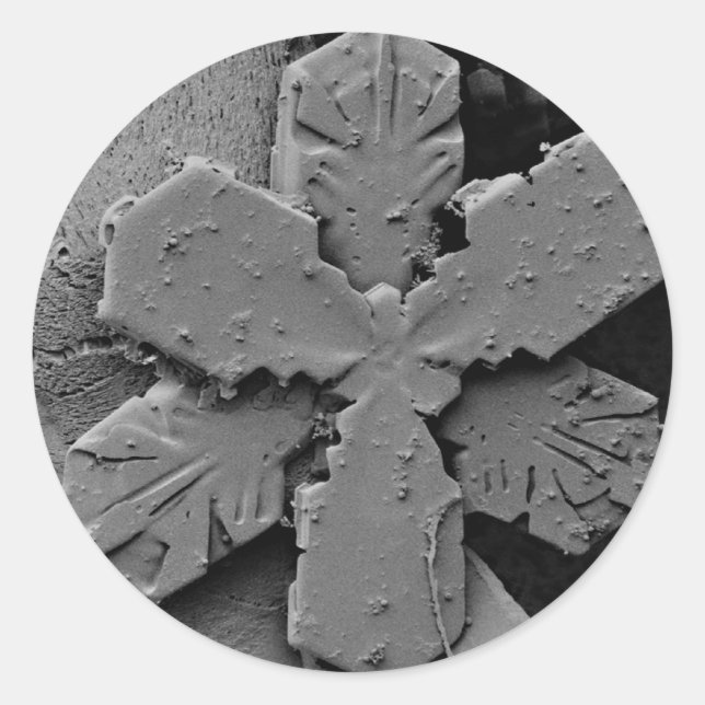 Sticker Rond Flèche de neige (Devant)