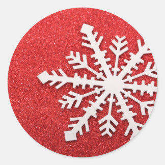 Sticker Rond Flèche de neige