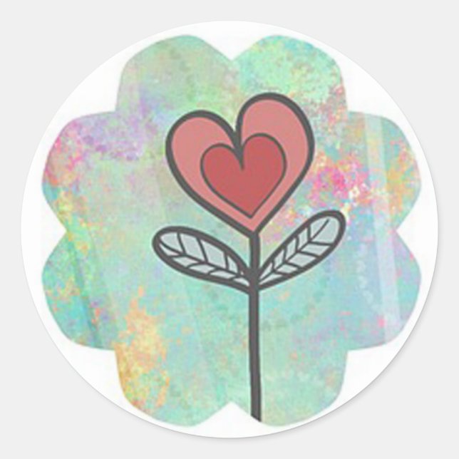 Sticker Rond Fleur (Devant)