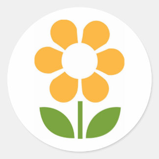 Sticker Rond Fleur