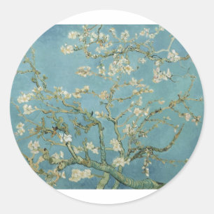 Sticker Rond Fleur d'amande de Van Gogh