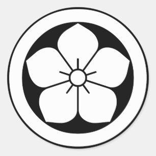 Sticker Rond Fleur de ballon en cercle