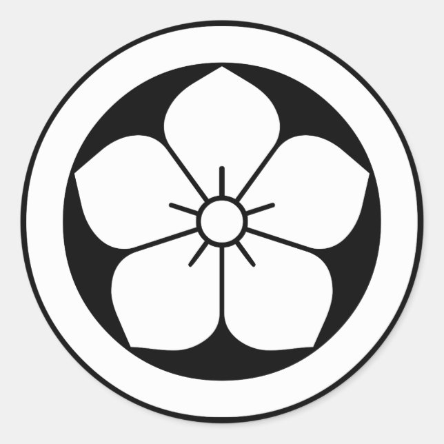 Sticker Rond Fleur de ballon en cercle (Devant)