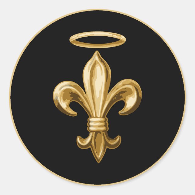 Sticker Rond Fleur de Halo (Devant)