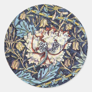 Sticker Rond Fleur de lait William Morris