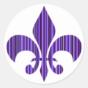 Sticker Rond Fleur-de-Lis