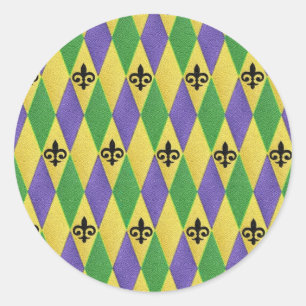 Sticker Rond Fleur de lis
