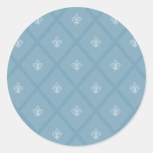 Sticker Rond Fleur-de-lis