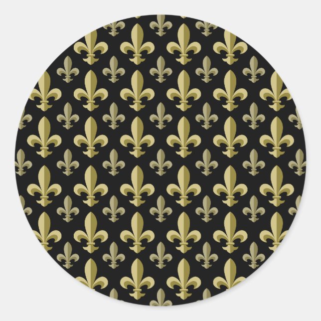 Sticker Rond Fleur de lis (Devant)