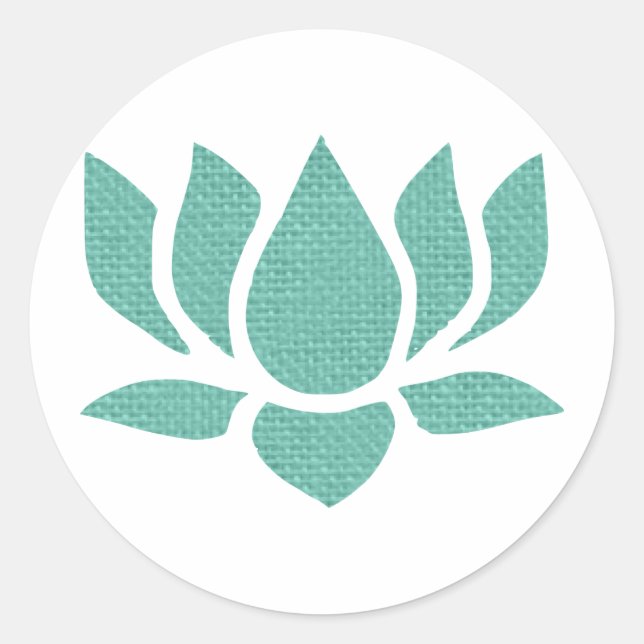 Sticker Rond fleur de lotus (Devant)