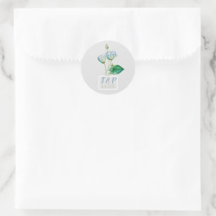 Sticker Rond Fleur de lotus égyptienne vintage