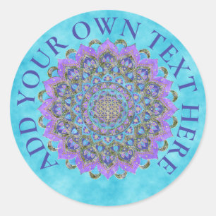 Sticker Rond Fleur De Vie - Mandala India Style 2
