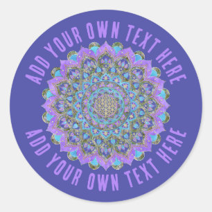 Sticker Rond Fleur De Vie - Mandala India Style 2