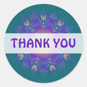 Sticker Rond Fleur De Vie - Mandala Indien 3