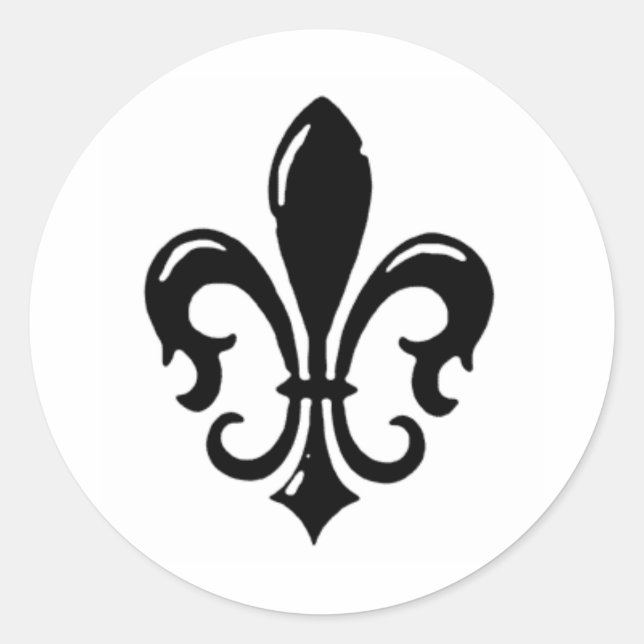 Sticker Rond Fleur Di Lis (Devant)